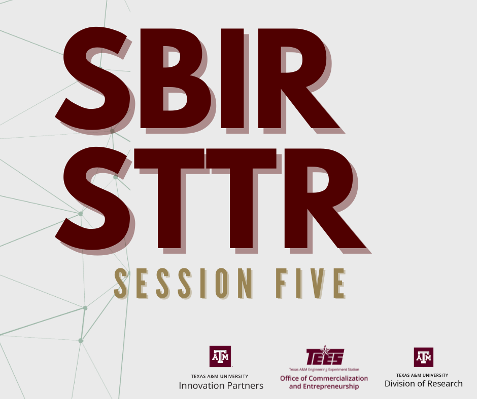 SBIR/STTR Series Session 5 - Startup Pitfalls: How to Avoid Making the Biggest Startup Mistakes